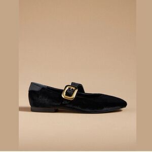 Anthropologie Buckle Mary Jane Flats